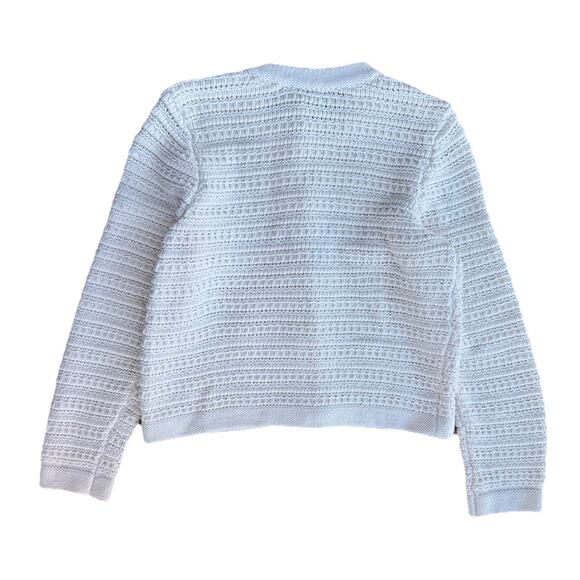 Loft Knit Women’s Cardigan Sweater Cream Size L Button Front New With Tags - Picture 5 of 6